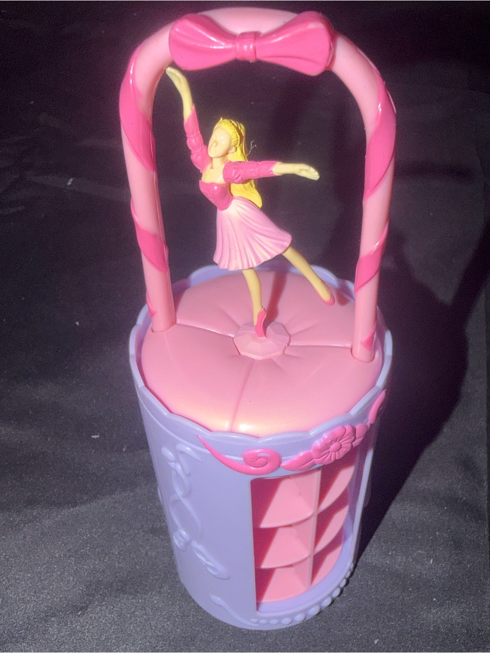 Mattel Barbie 2005 Pink Purple Ballet Dancer Doll Playset Carry Case 3 in